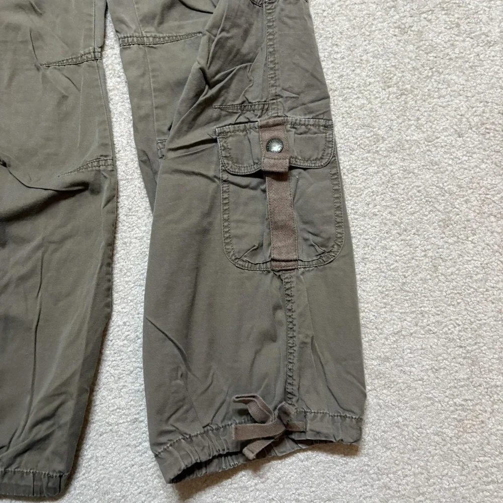 Vtg Aeropostale Cargo Pants 31x30 Brown Twill Military Utility Paratrooper Y2K